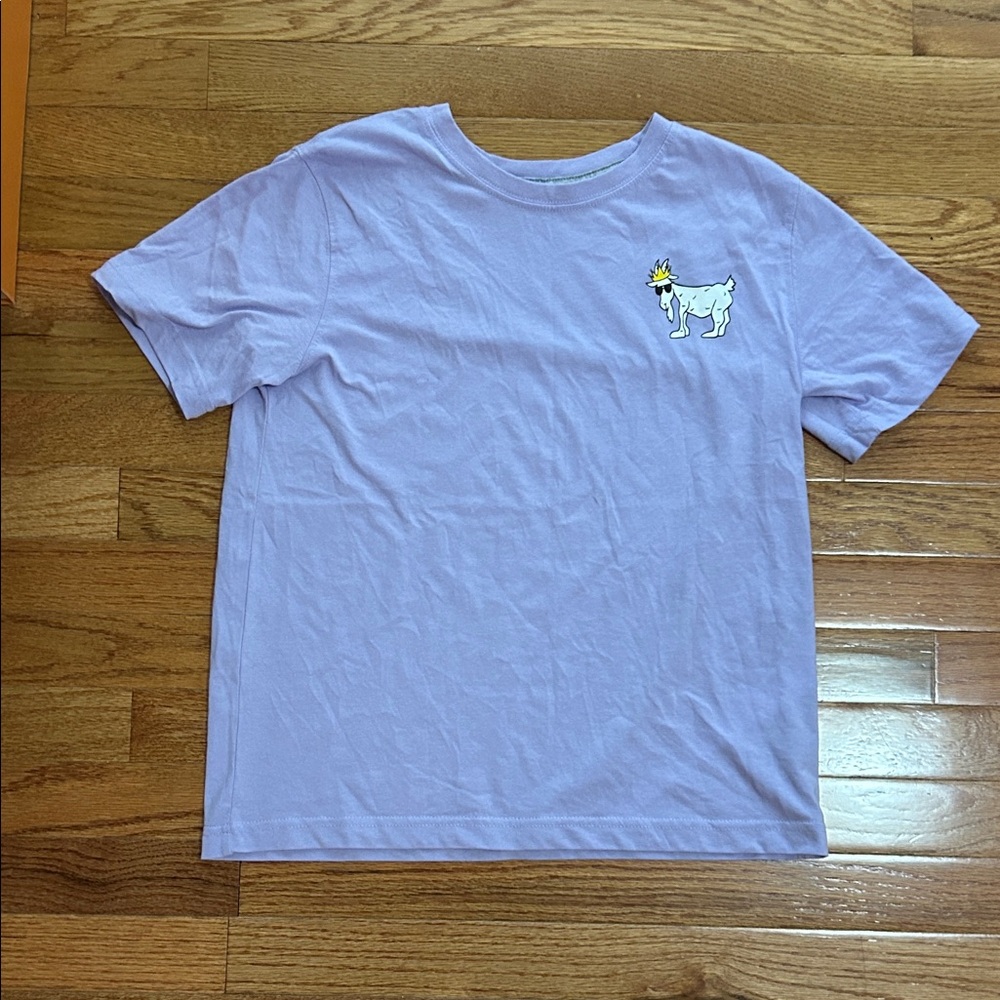 Kids Purple Graphic T-Shirt girls Goat
